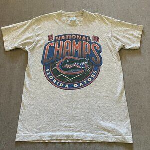 VTG Florida Gators NCAA National Championship Men Large Gray 1996 Sports College